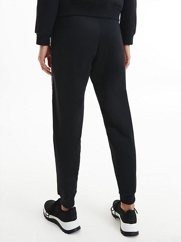 Black Calvin Klein Fleece Women Joggers | YXVA-01925