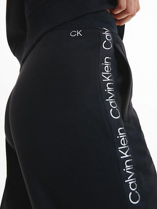 Black Calvin Klein Fleece Women Joggers | YXVA-01925