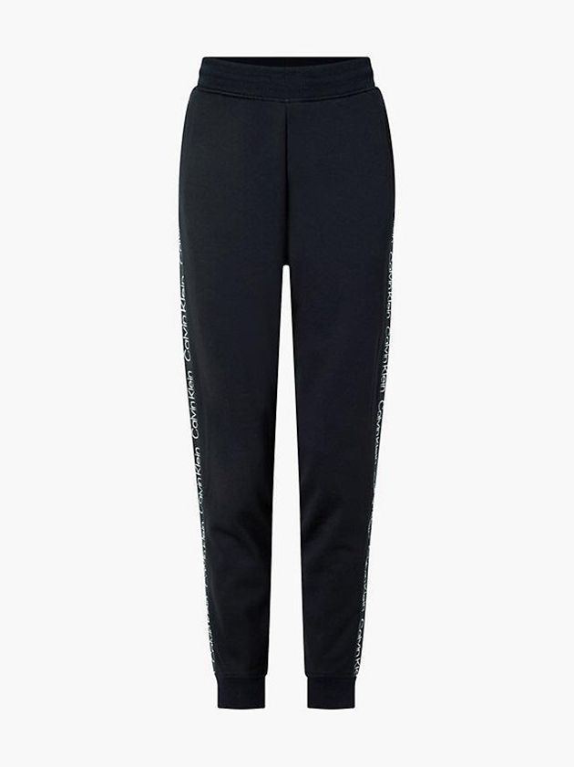 Black Calvin Klein Fleece Women Joggers | YXVA-01925