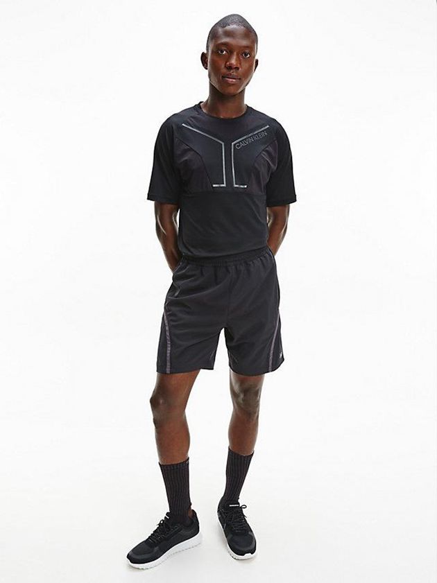 Black Calvin Klein Gym Men Shorts | RUBH-96134