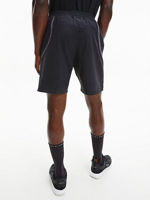 Black Calvin Klein Gym Men Shorts | RUBH-96134