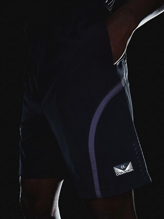 Black Calvin Klein Gym Men Shorts | RUBH-96134