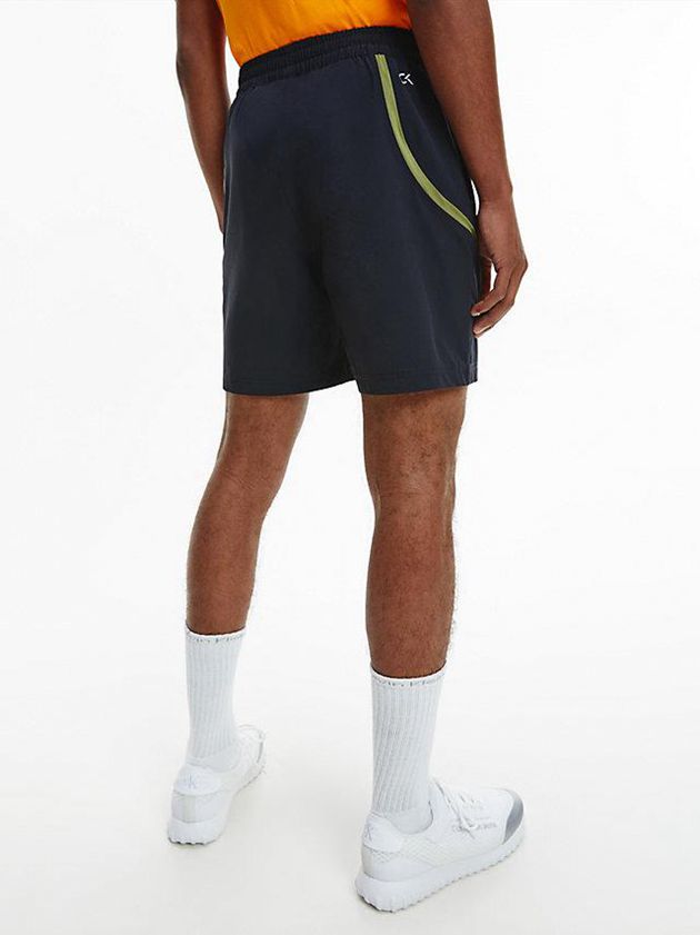 Black Calvin Klein Gym Men Shorts | SXHN-71430