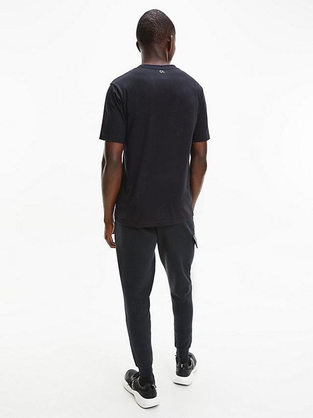Black Calvin Klein Gym Men T-Shirt | GMDX-07615
