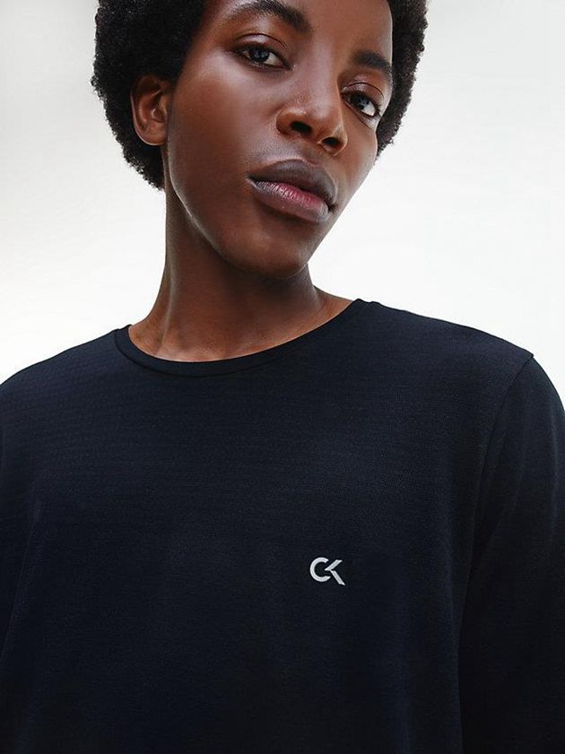Black Calvin Klein Gym Men T-Shirt | KIRT-07582