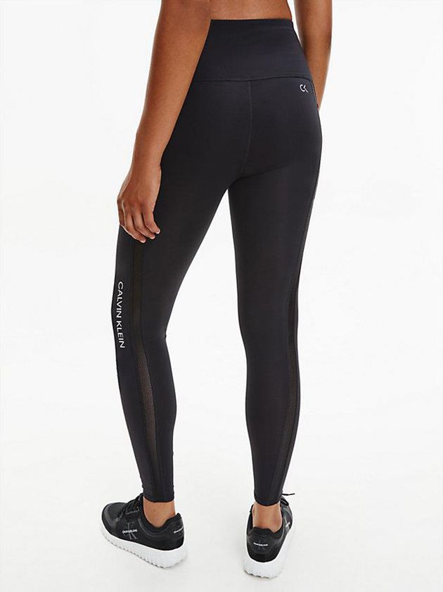 Black Calvin Klein Gym Women Leggings | TRUH-04196
