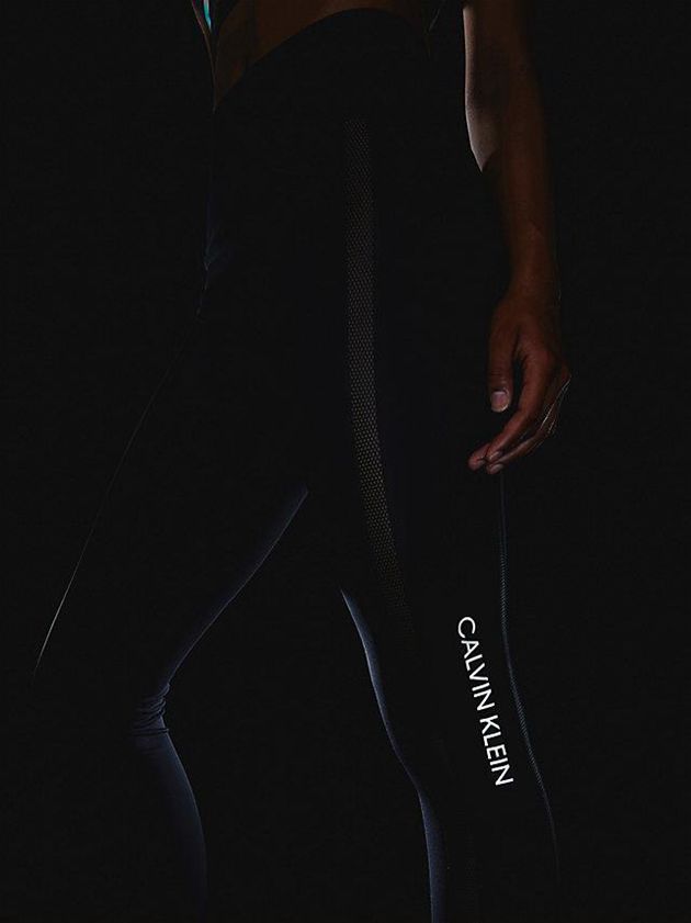 Black Calvin Klein Gym Women Leggings | TRUH-04196