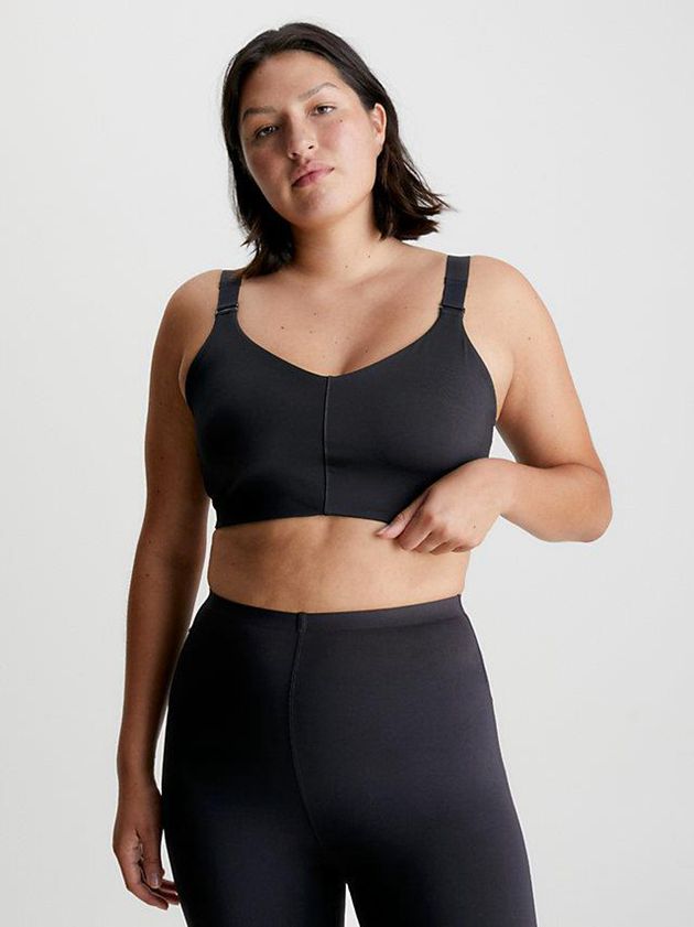 Black Calvin Klein High Impact Sports Women Bra | OILN-80947