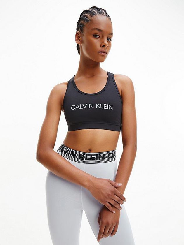 Black Calvin Klein High Impact Sports Women Bra | MSJI-72543