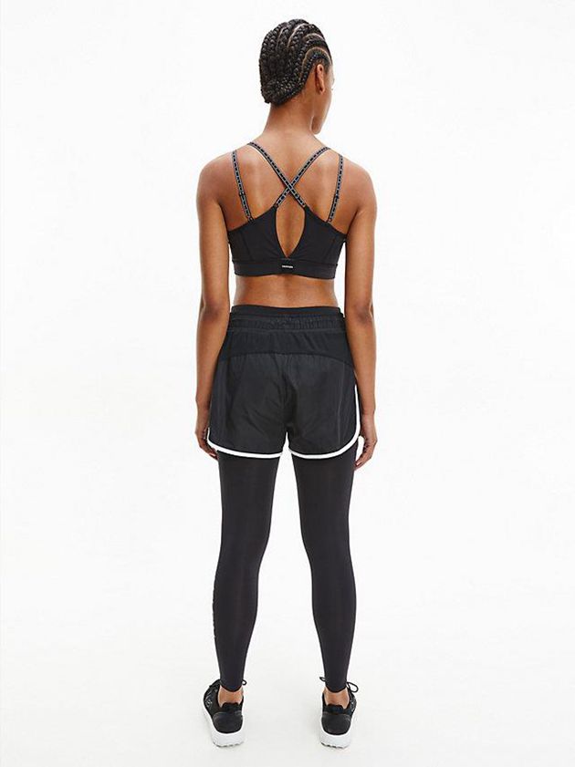 Black Calvin Klein High Impact Sports Women Bra | KWUX-47256