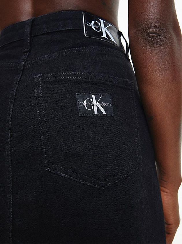 Black Calvin Klein High Rise Denim Mini Women Skirt | OQAB-75129
