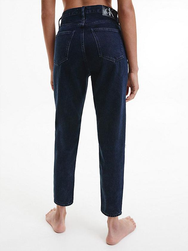 Black Calvin Klein High Rise Mom Women Jeans | AXCU-50719