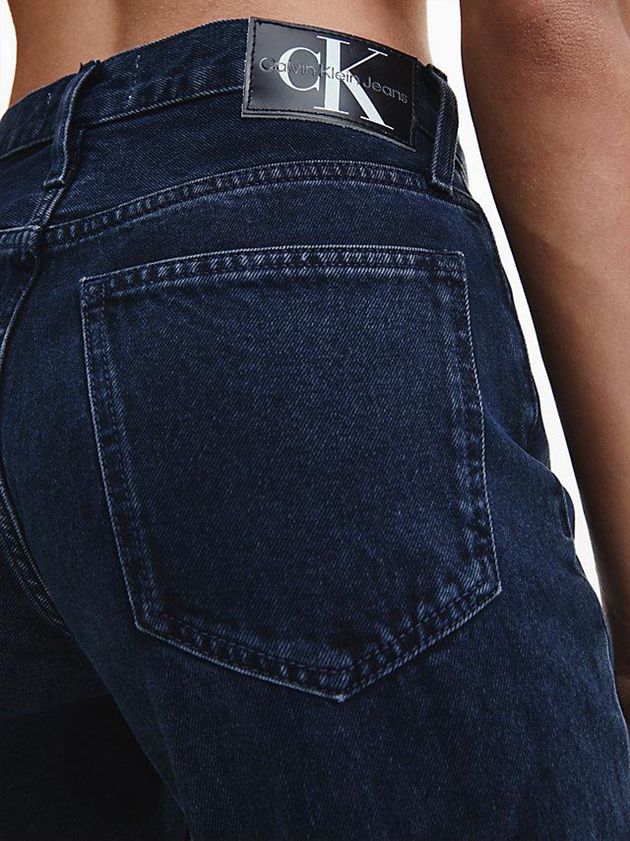 Black Calvin Klein High Rise Mom Women Jeans | AXCU-50719