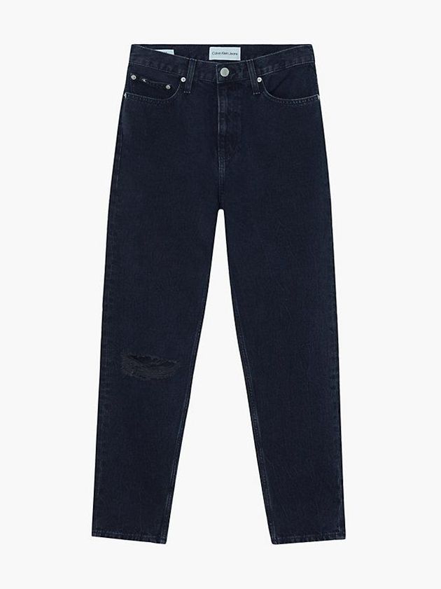 Black Calvin Klein High Rise Mom Women Jeans | AXCU-50719