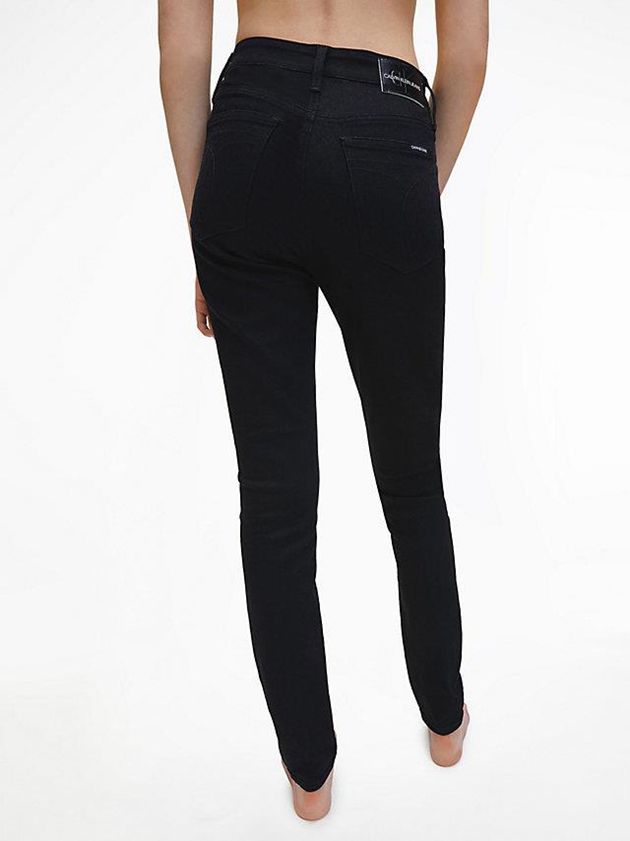 Black Calvin Klein High Rise Skinny Women Jeans | EBTY-46792