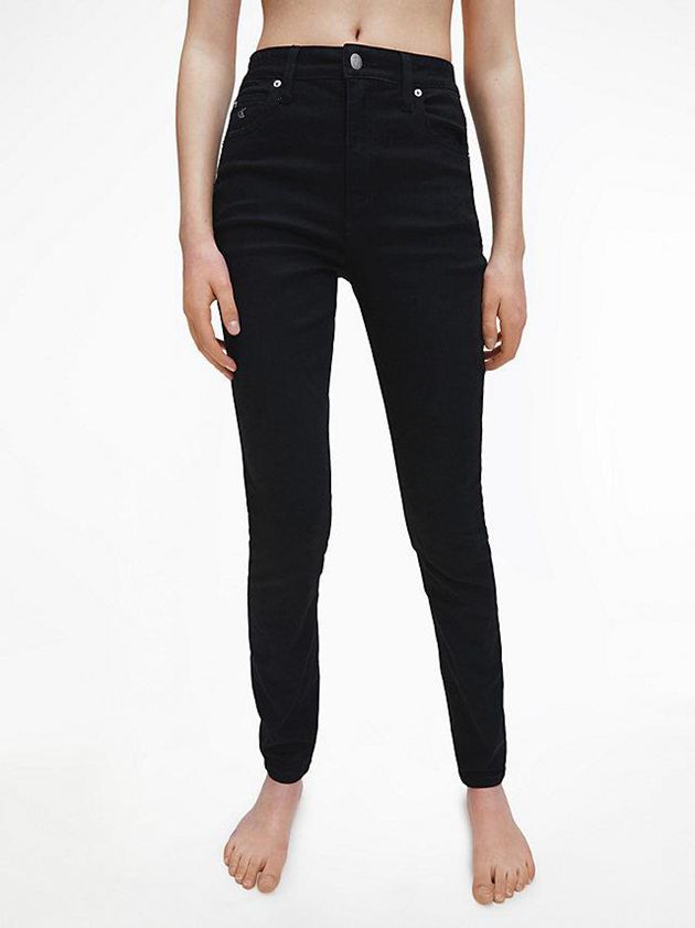 Black Calvin Klein High Rise Skinny Women Jeans | EBTY-46792