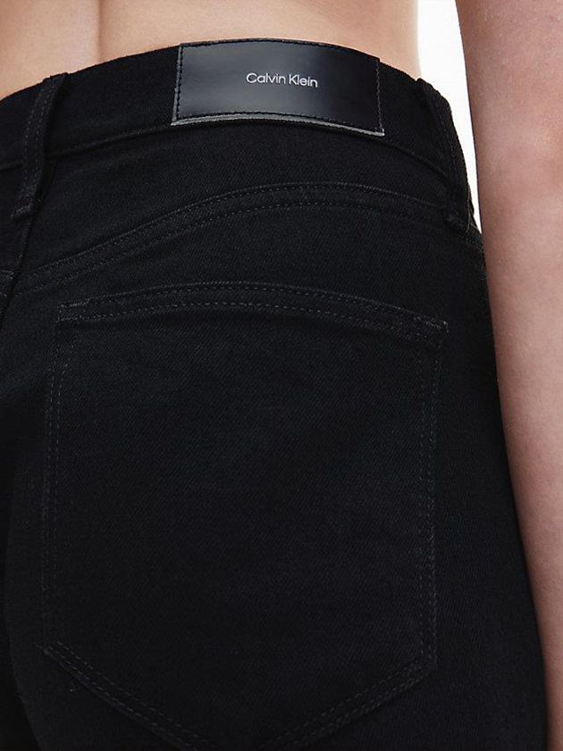 Black Calvin Klein High Rise Slim Women Jeans | ZANI-68972