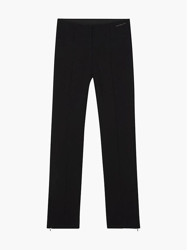 Black Calvin Klein High Rise Slim Women Pants | YENL-31254