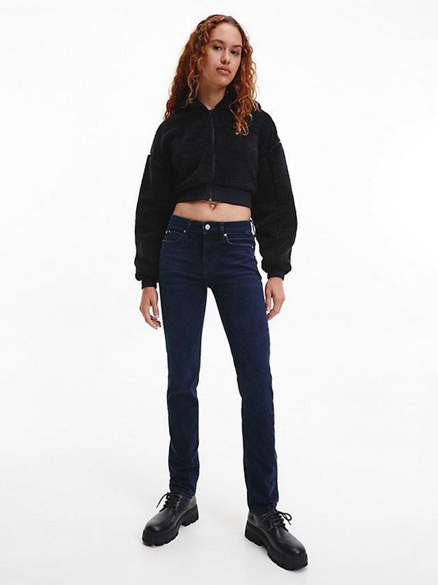 Black Calvin Klein High Rise Slim Women Jeans | WRNG-05432