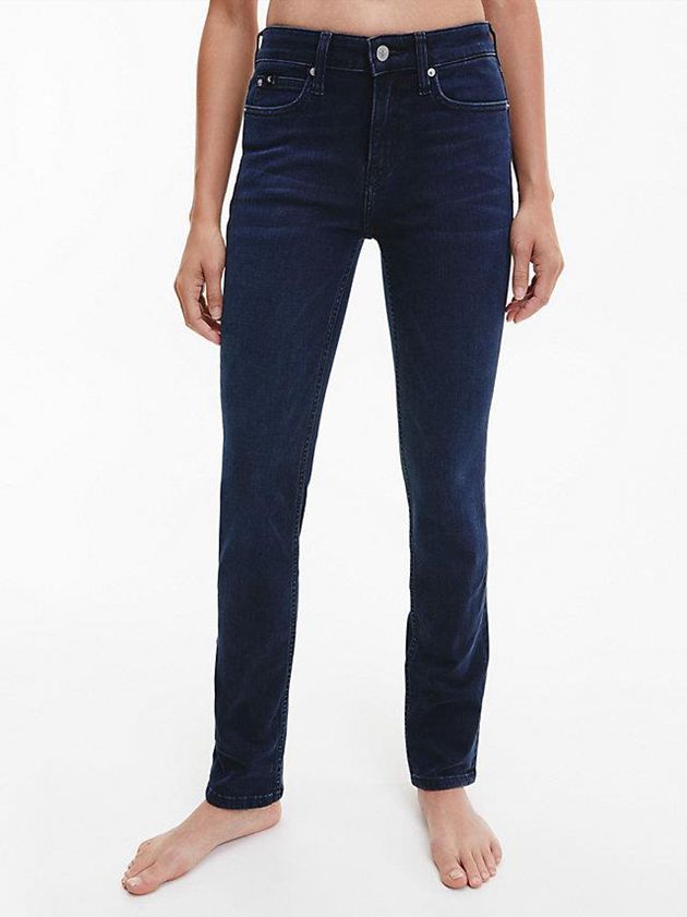 Black Calvin Klein High Rise Slim Women Jeans | WRNG-05432