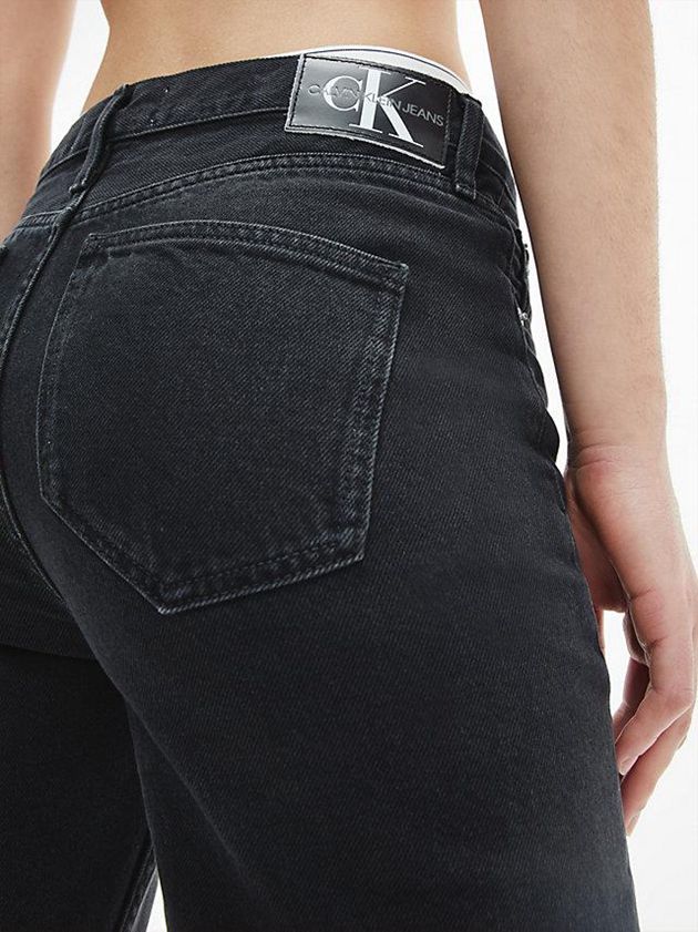 Black Calvin Klein High Rise Straight Ankle Women Jeans | UCXI-76243
