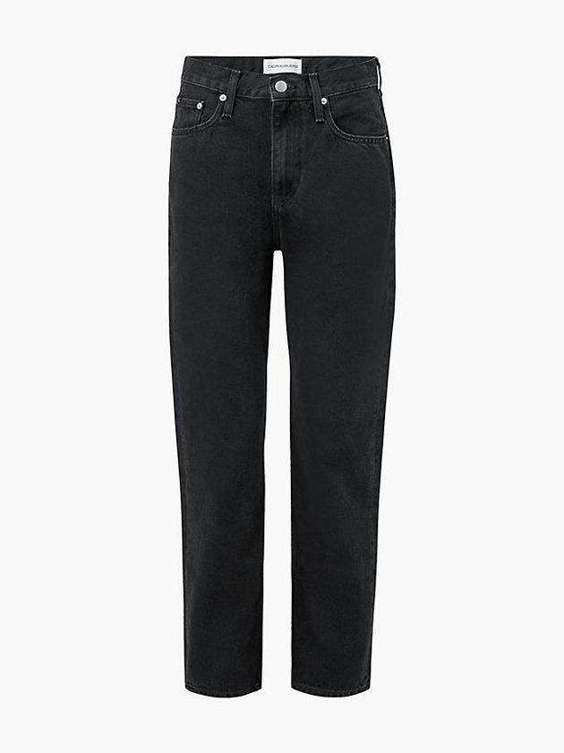 Black Calvin Klein High Rise Straight Ankle Women Jeans | UCXI-76243