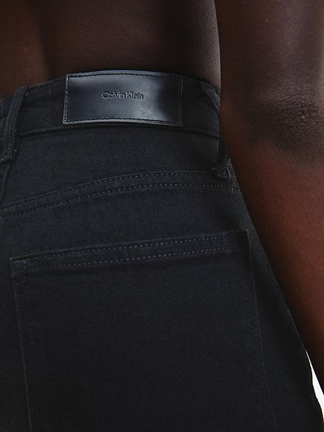 Black Calvin Klein High Rise Straight Women Jeans | NTRP-19823