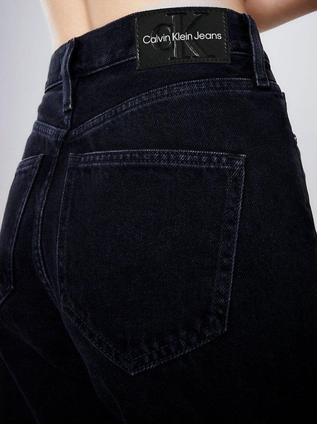 Black Calvin Klein High Rise Straight Women Jeans | UWSR-08365