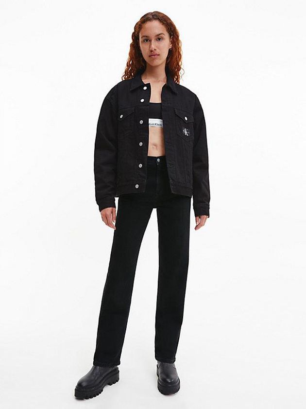 Black Calvin Klein High Rise Straight Women Jeans | LGEX-40637