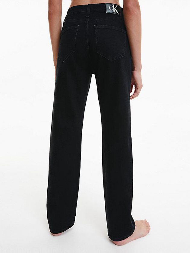 Black Calvin Klein High Rise Straight Women Jeans | LGEX-40637