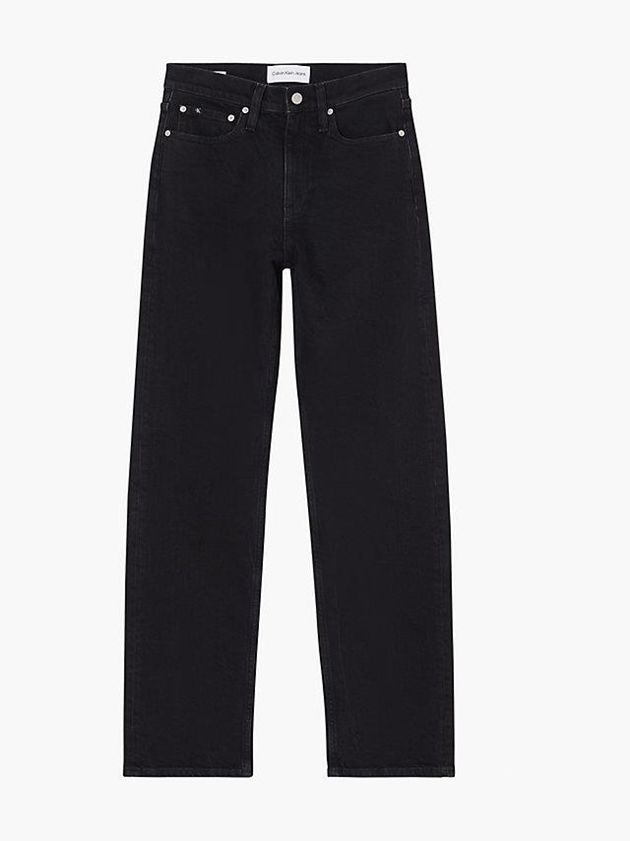 Black Calvin Klein High Rise Straight Women Jeans | LGEX-40637