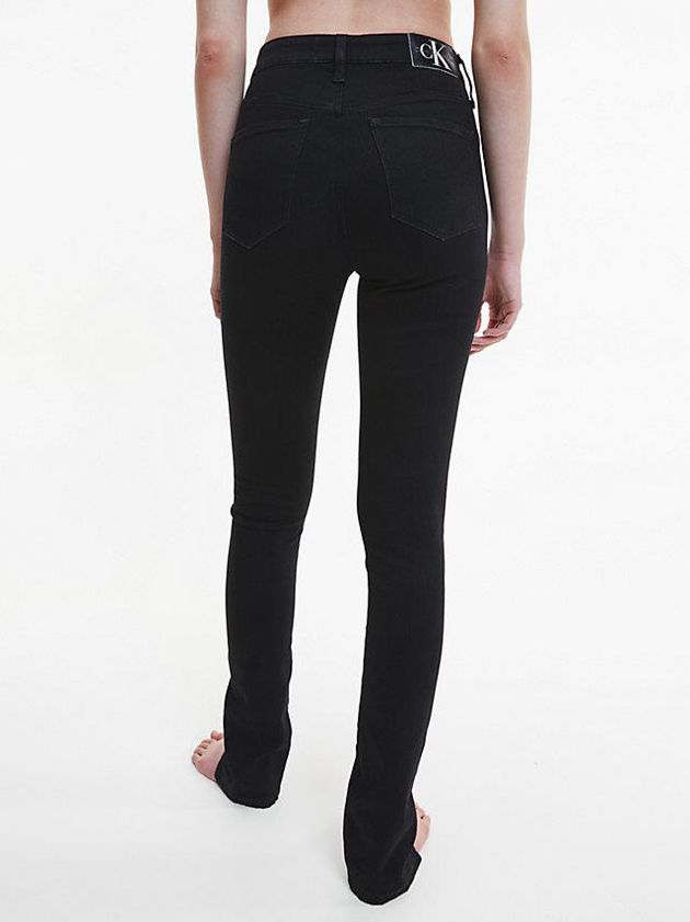 Black Calvin Klein High Rise Super Skinny Women Jeans | DVOS-32948