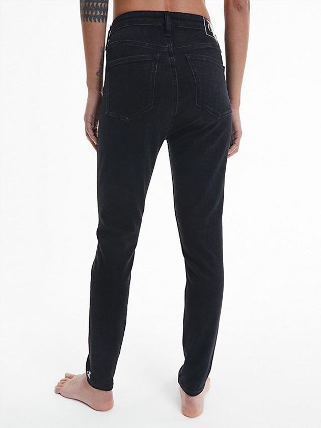 Black Calvin Klein High Rise Super Skinny Ankle Women Jeans | CVHY-86735