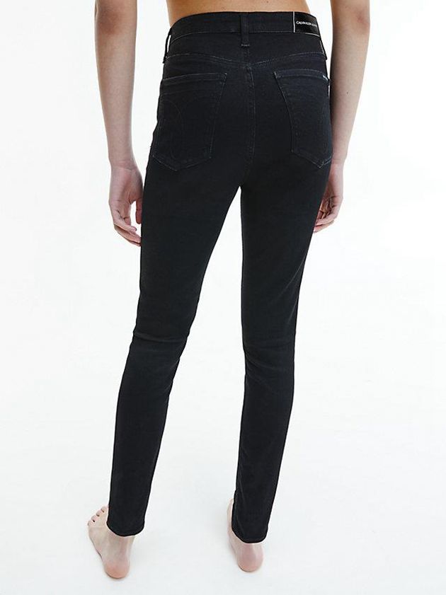 Black Calvin Klein High Rise Super Skinny Ankle Women Jeans | RFPT-50317