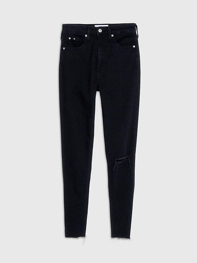 Black Calvin Klein High Rise Super Skinny Ankle Women Jeans | VGFA-81043