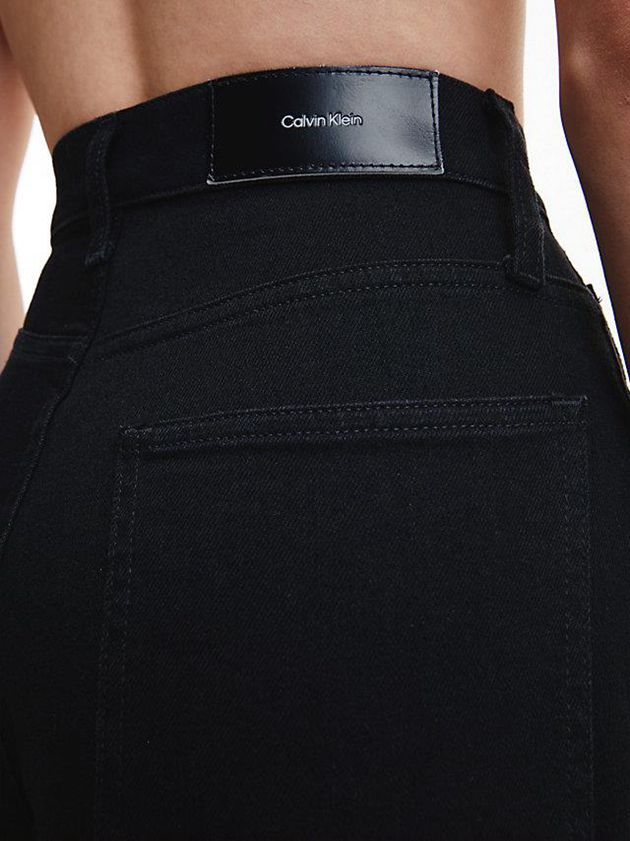 Black Calvin Klein High Rise Wide Leg Women Jeans | WSBY-47365