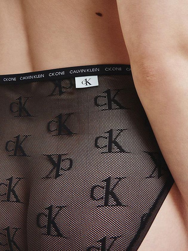 Black Calvin Klein High Waisted Bikini - CK One Women Briefs | PQUR-60149