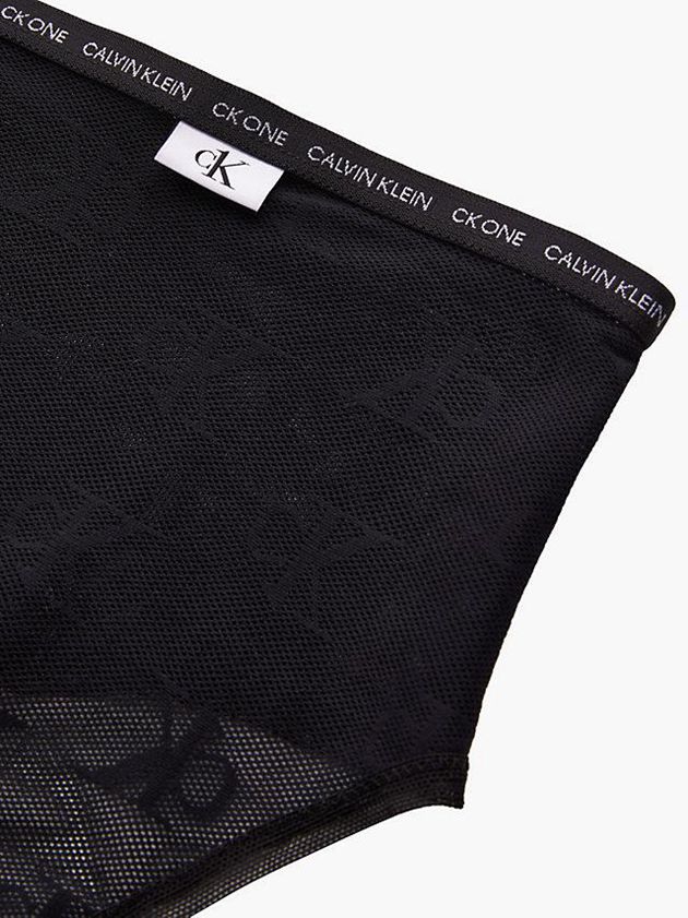 Black Calvin Klein High Waisted Bikini - CK One Women Briefs | PQUR-60149