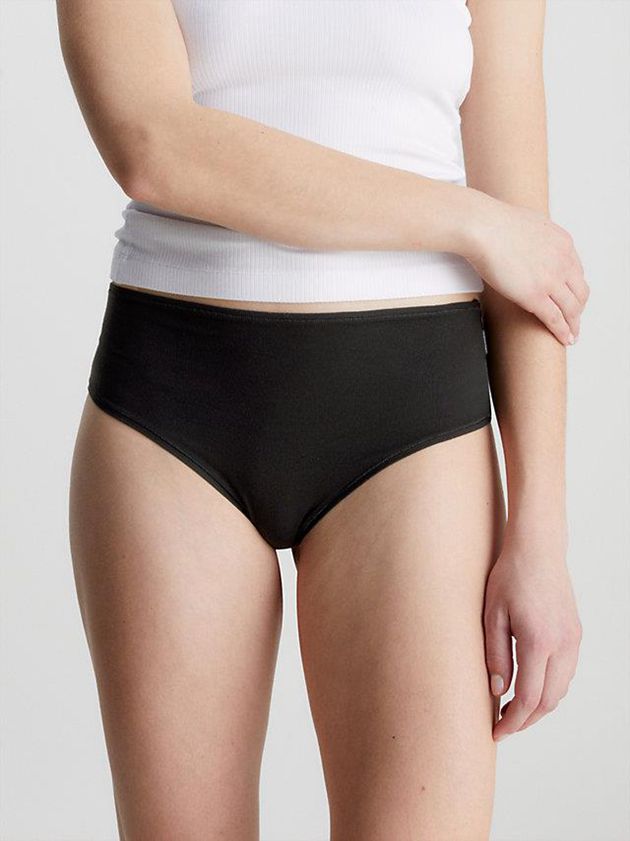 Black Calvin Klein High Waisted - Flex Fit Women Thong | ZOEF-19420