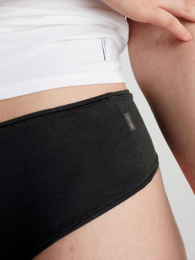 Black Calvin Klein High Waisted - Flex Fit Women Thong | ZOEF-19420