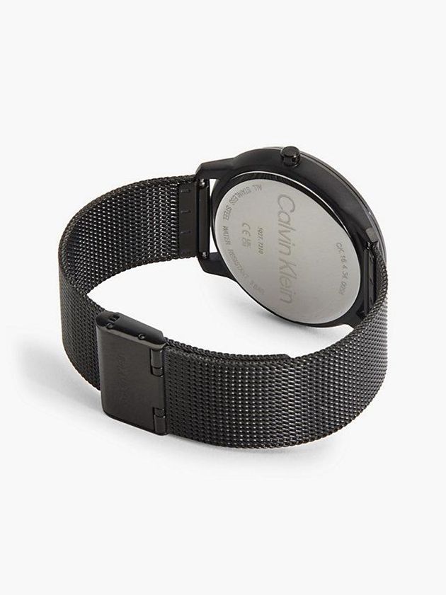 Black Calvin Klein Iconic Mesh Men Watch | RZNQ-10974