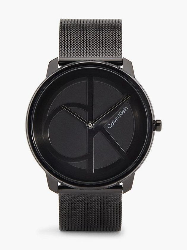 Black Calvin Klein Iconic Mesh Men Watch | RZNQ-10974