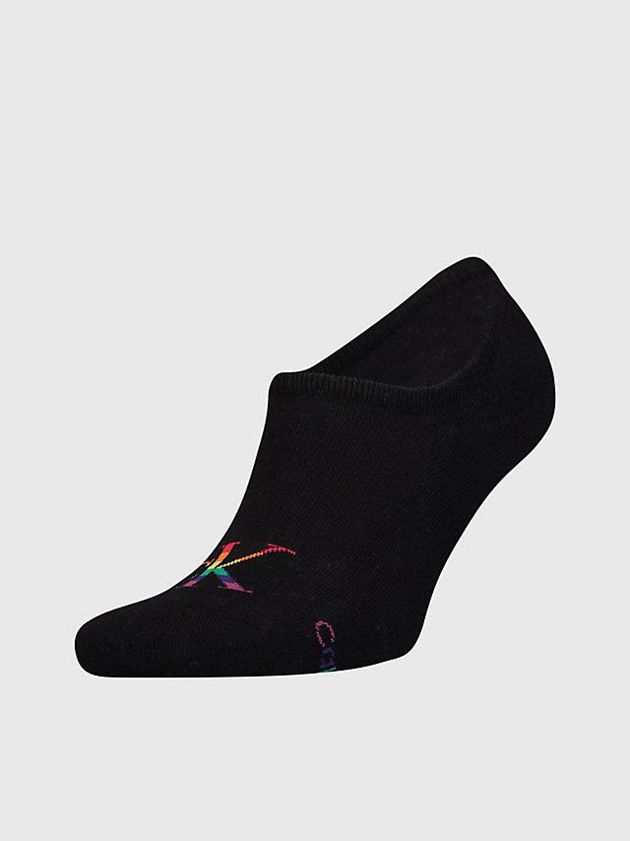 Black Calvin Klein Invisible - Pride Men Socks | AMJT-06175