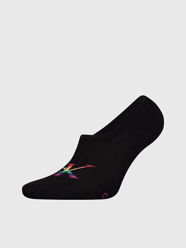 Black Calvin Klein Invisible - Pride Women Socks | AKJD-06583