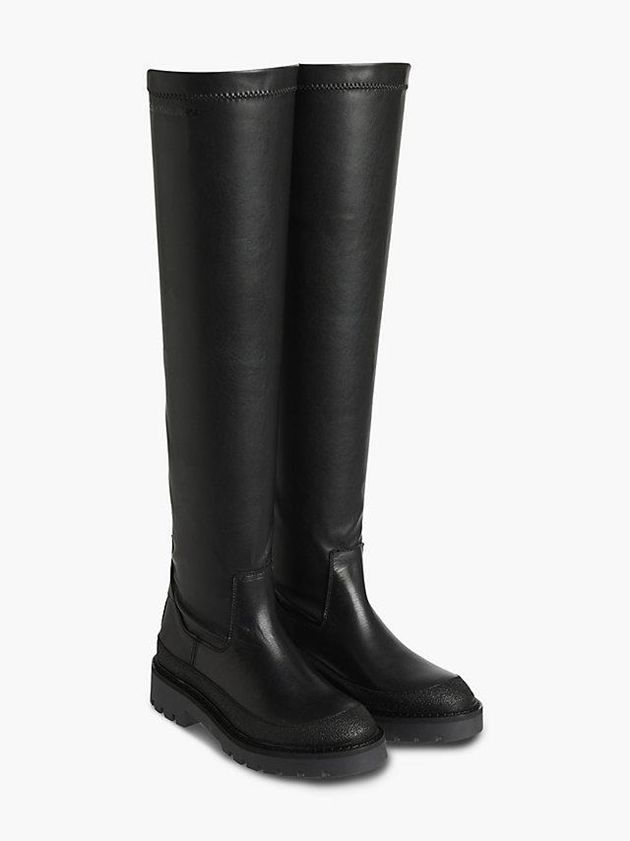 Black Calvin Klein Knee Women Boots | HOIS-10825