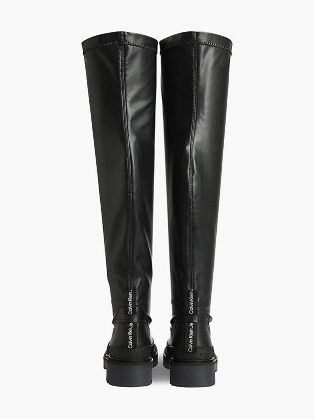Black Calvin Klein Knee Women Boots | HOIS-10825