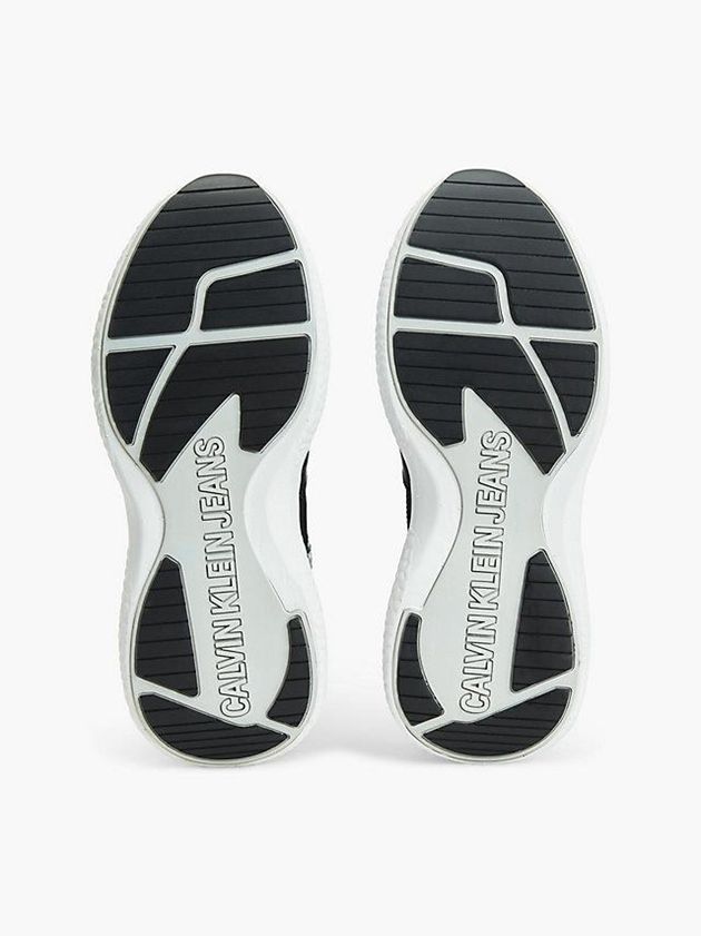 Black Calvin Klein Knit High-Top Women Sneakers | QPEL-97360
