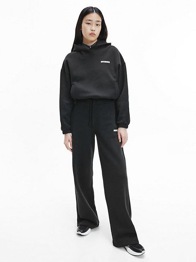 Black Calvin Klein Knit High-Top Women Sneakers | QPEL-97360