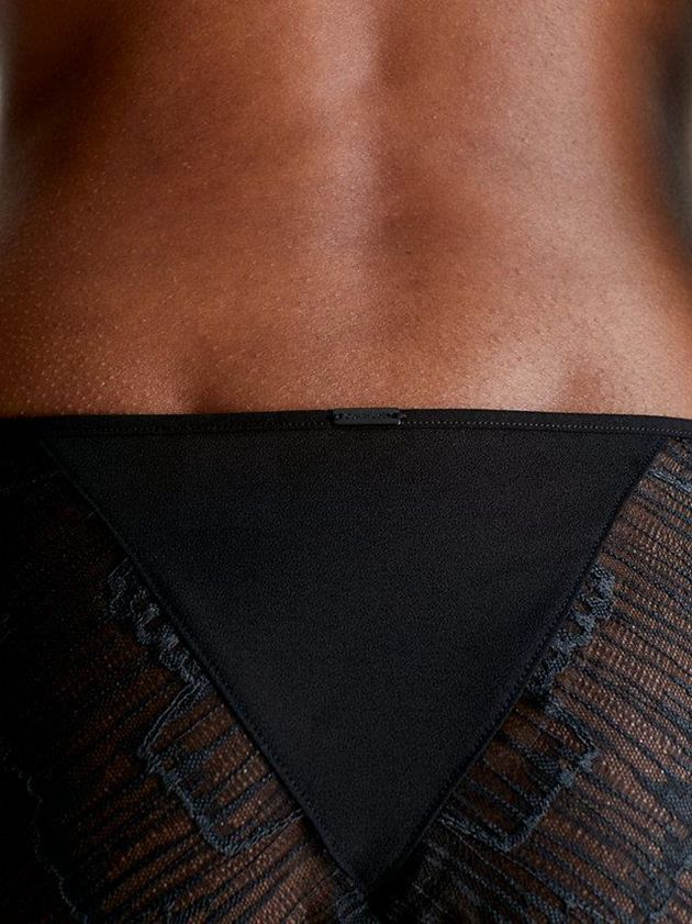 Black Calvin Klein Lace Bikini Women Briefs | AGLQ-16320