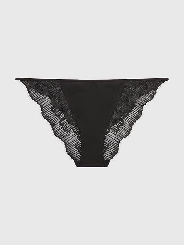 Black Calvin Klein Lace Bikini Women Briefs | AGLQ-16320